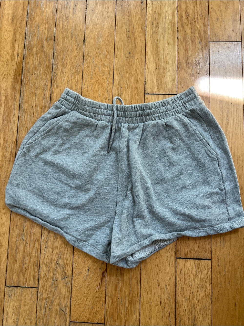 Old Navy Light Gray Athletic Drawstring Shorts